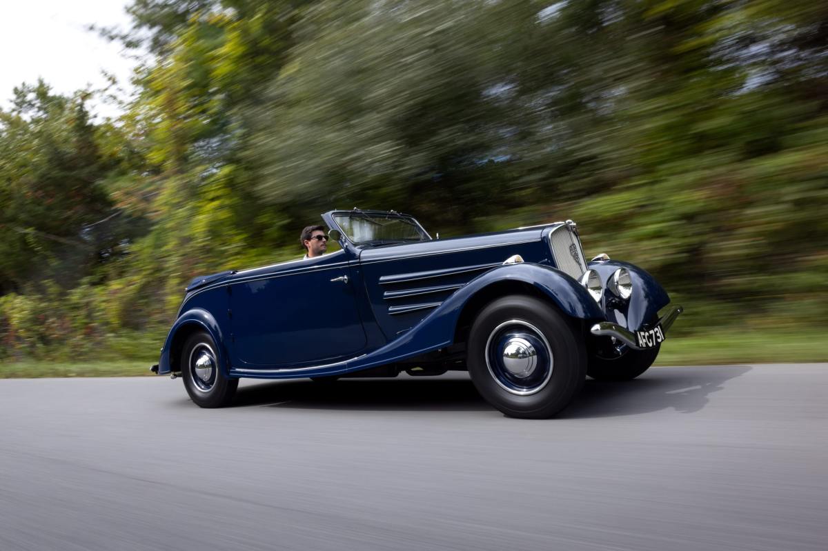 1935 Peugeot 601D Convertible Coupe — exterior front three-quarter view