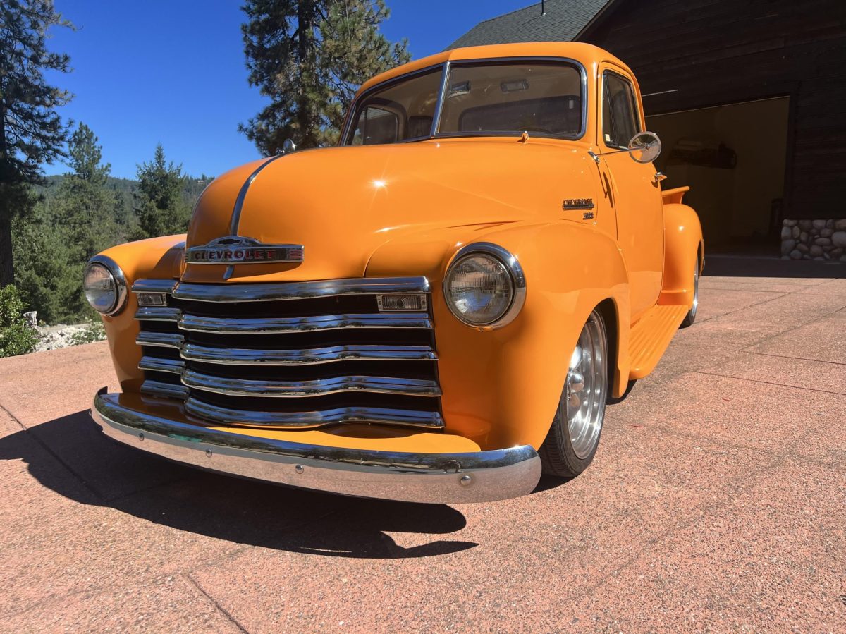 350-Powered 1951 Chevrolet 3100 Five-Window Pickup — exterior front three-quarter view