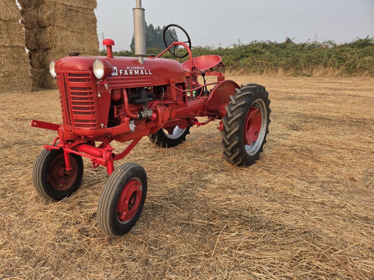 33-Years-Owned 1951 McCormick Farmall Cub Tractor — exterior front three-quarter view