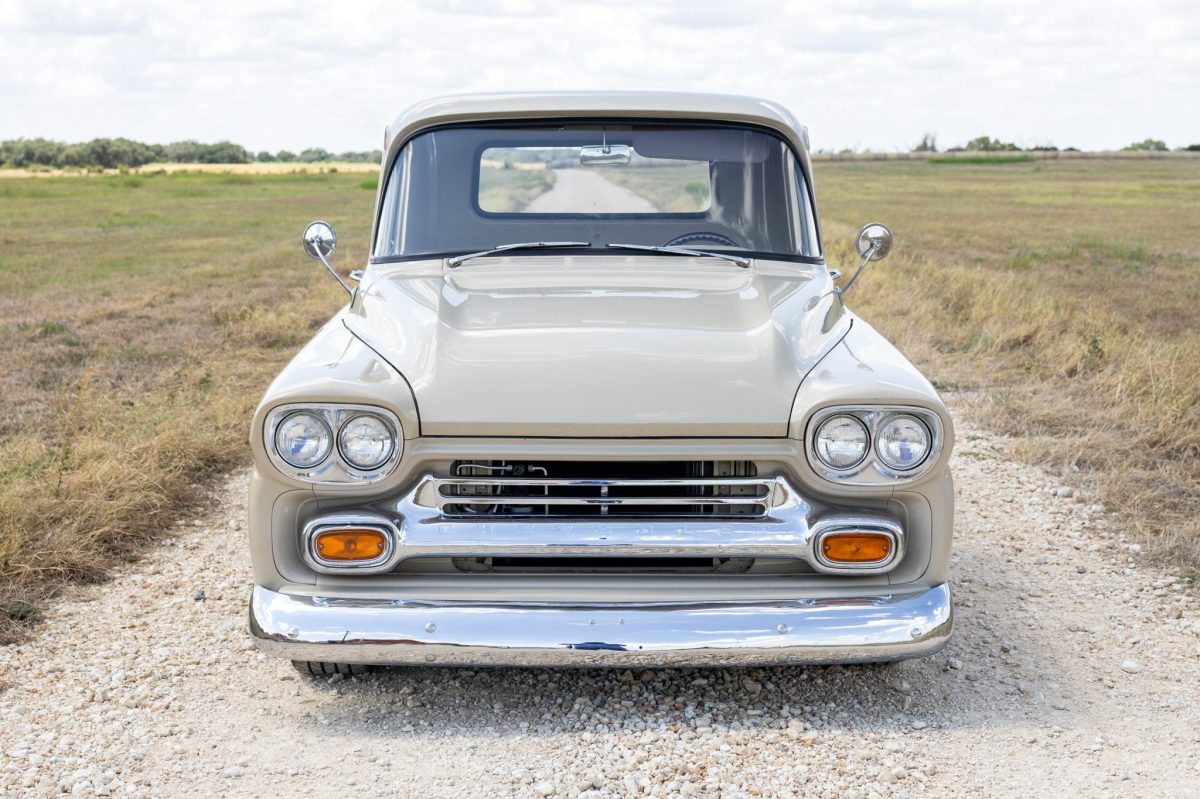 5.3L Vortec-Powered 1958 Chevrolet Apache 3200 Stepside Pickup — exterior front three-quarter view