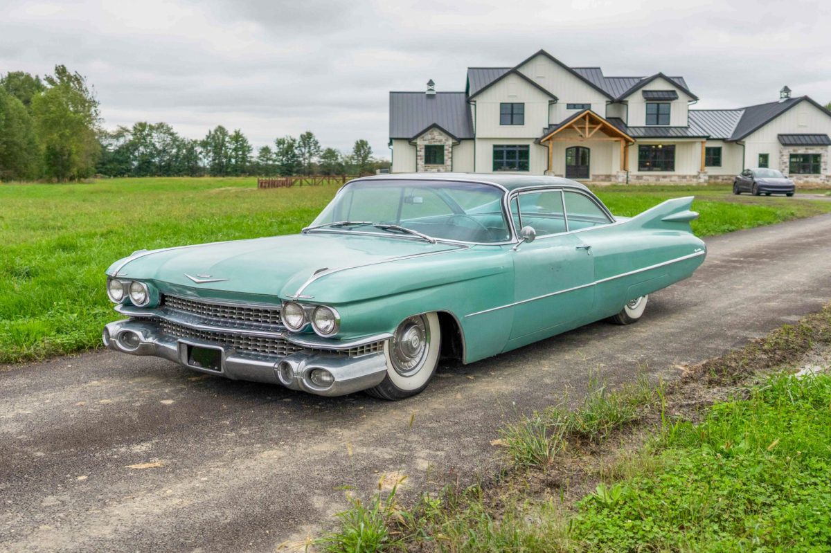 1959 Cadillac Coupe DeVille — exterior front three-quarter view