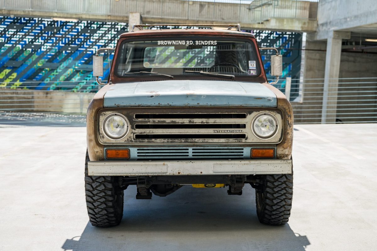 1972 International Harvester Scout II 345 4×4 4-Speed Project — exterior front three-quarter view