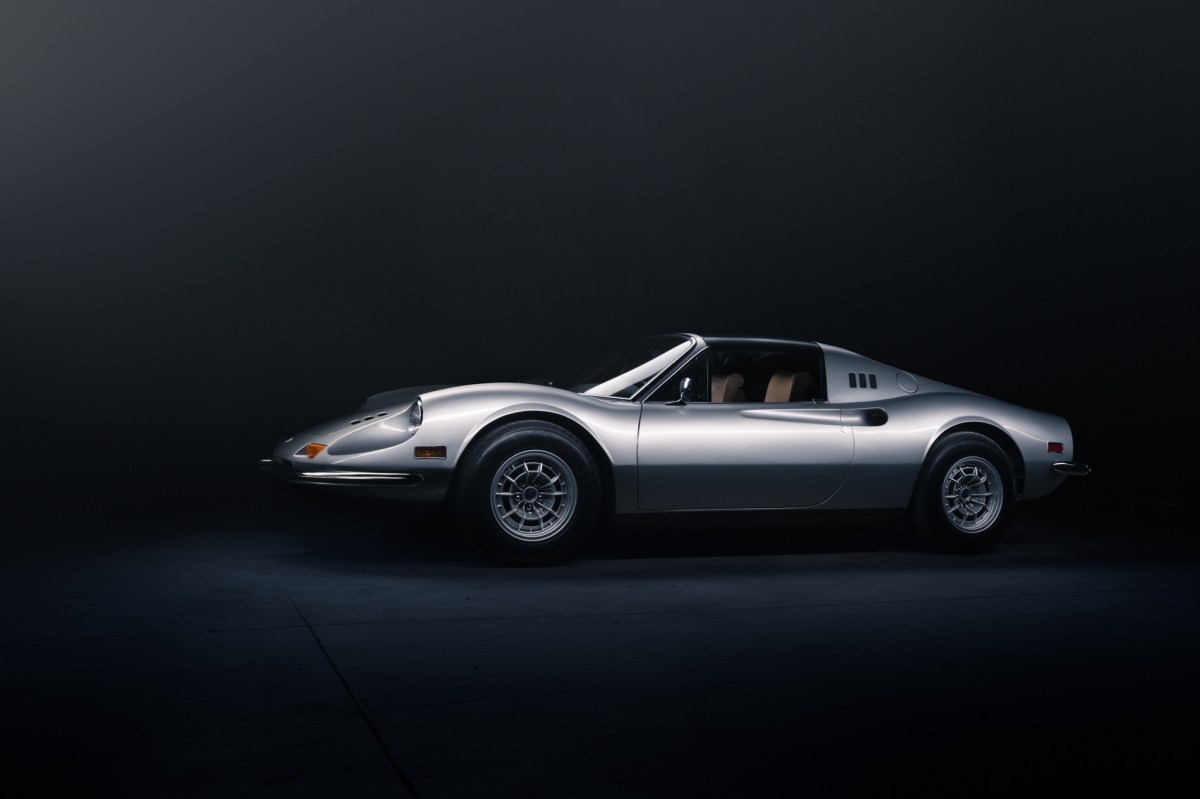 11k-Mile 1973 Ferrari Dino 246 GTS — exterior front three-quarter view
