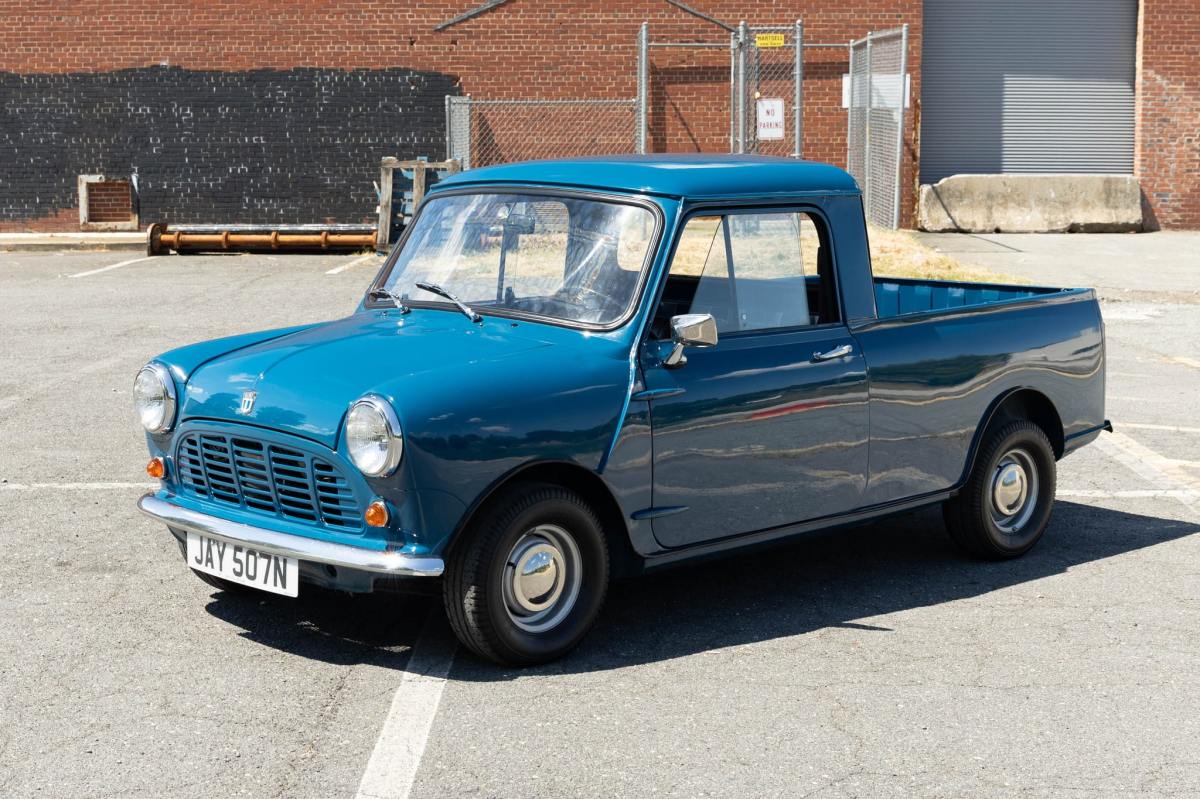 1975 Mini Pickup — exterior front three-quarter view