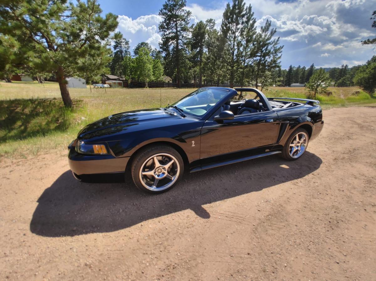 18k-Mile 2001 Ford Mustang SVT Cobra Convertible — exterior front three-quarter view