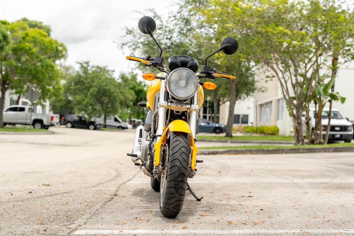 3k-Mile 2003 Ducati Monster 620 i.e. — exterior front three-quarter view