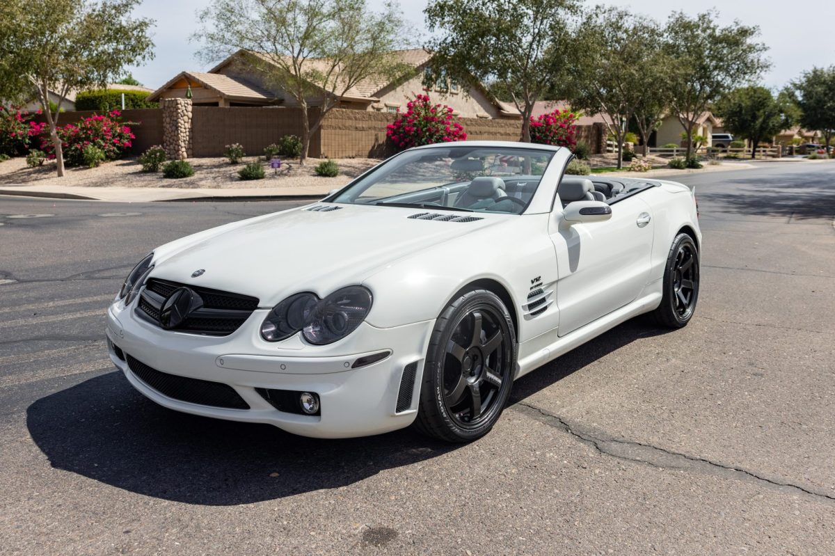 29k-Mile 2006 Mercedes-Benz SL65 AMG — exterior front three-quarter view