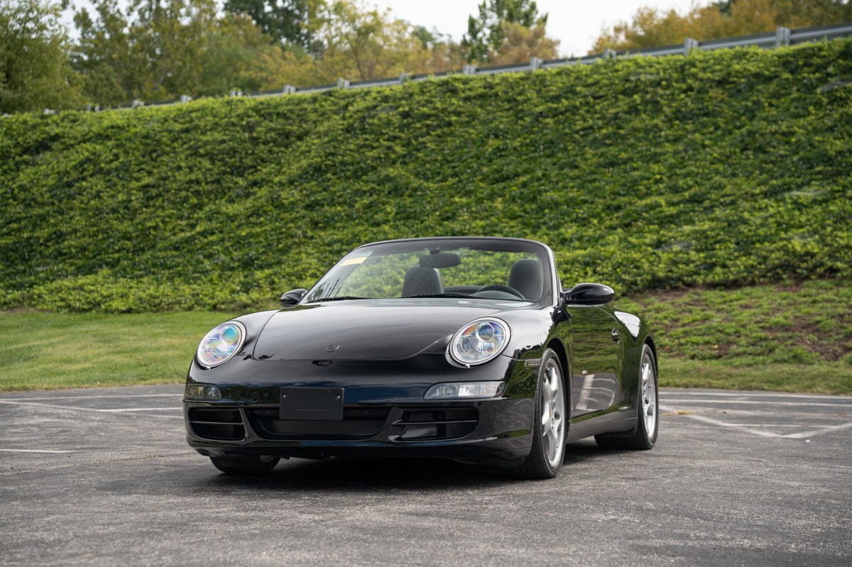 23k-Mile 2006 Porsche 911 Carrera 4S Cabriolet 6-Speed — exterior front three-quarter view