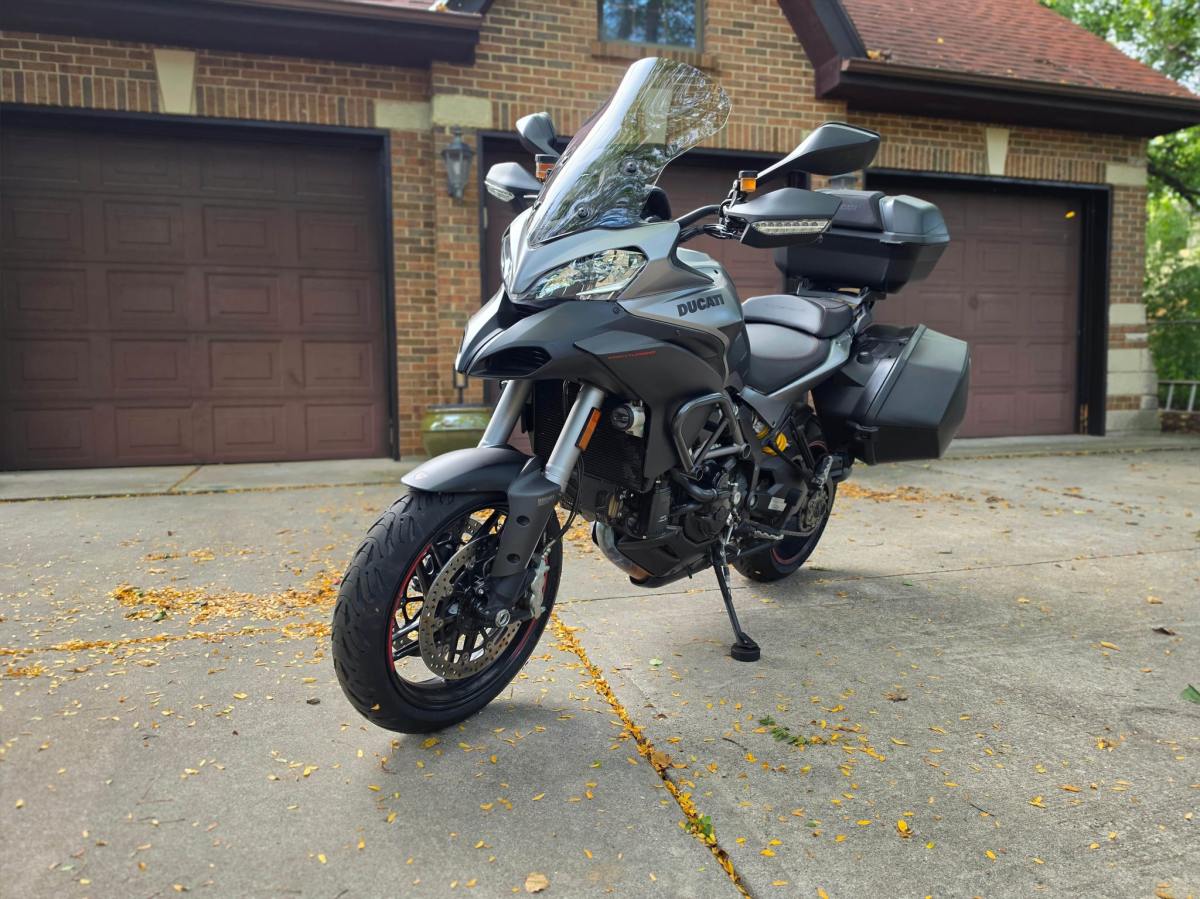 2014 Ducati Multistrada 1200S Granturismo — exterior front three-quarter view