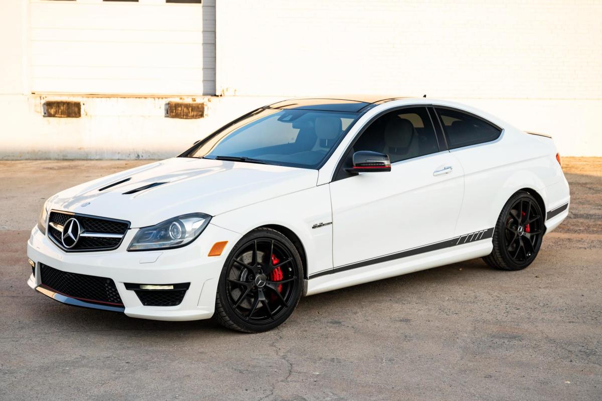 2014 Mercedes-Benz C63 AMG Coupe Edition 507 — exterior front three-quarter view