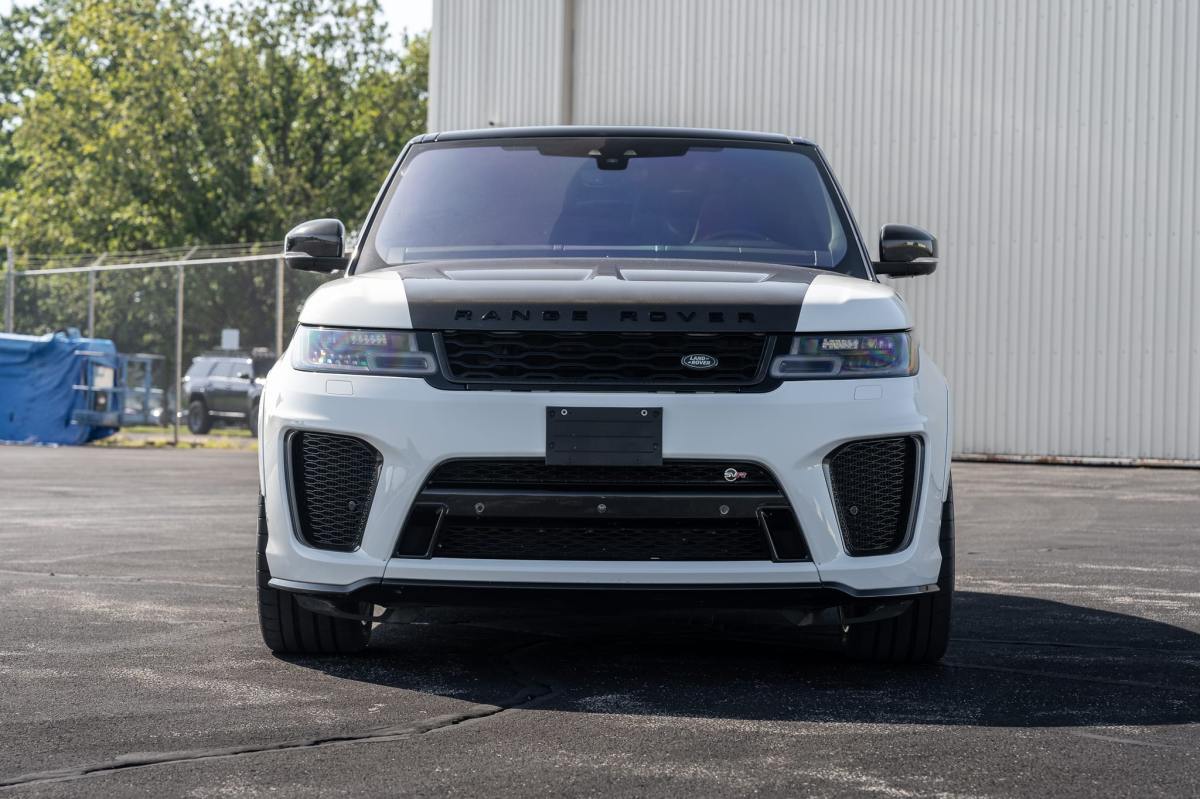 29k-Mile 2018 Land Rover Range Rover Sport SVR — exterior front three-quarter view