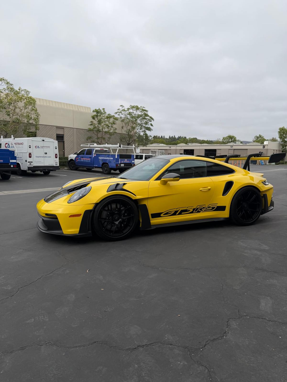 3,900-Mile 2023 Porsche 911 GT3 RS Weissach — exterior front three-quarter view