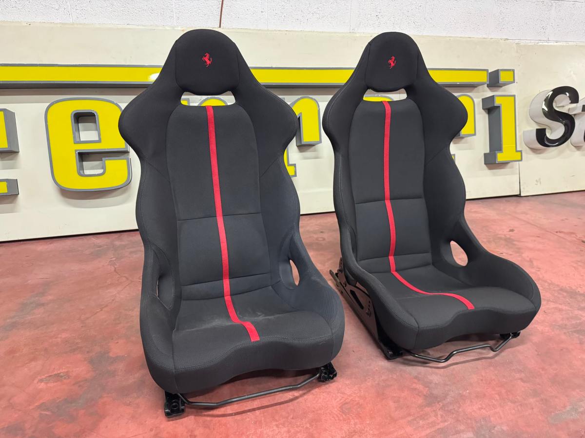 Ferrari Carbon-Fiber Seats — exterior front three-quarter view